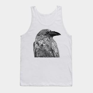 Raven Illustration Tank Top